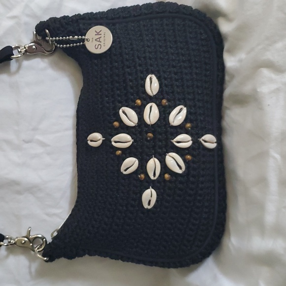 The Sak Black Mini Bag with Shell Accents - Picture 4 of 8